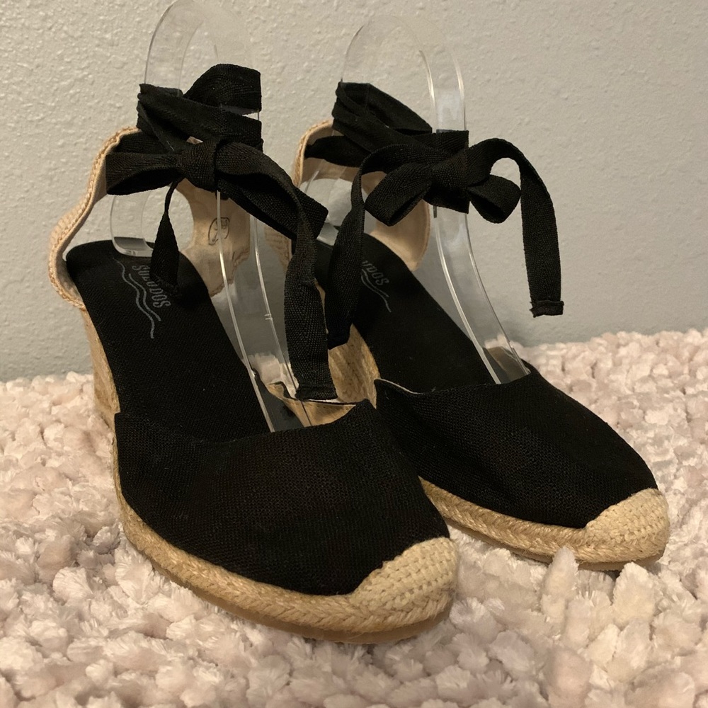 Soludos 9 classic 3 1/4 wedge espadrille lace up